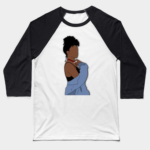 Ari Lennox Fan Art Baseball T-Shirt by tayelectronica